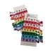 Taekwondo Silhouettes Hair Elastics Ribbon Ties (2 Cards 16 Hair Ties) Girls Martial Arts Karate Kickboxing Sports Self Defense No Crease Ponytail Holders Pony Tail Holder Ouchless Ribbon Bands