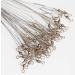 60pcs Fishing Wire Leaders Nylon-Coated Fishing Line Wire Leaders with Swivels and Snaps 6inch, 9inch, 12inch Gray-60pcs