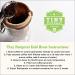 Tiny Footprint Coffee USDA Organic Cold Brew Press Elixir Ground Coffee Carbon Negative 16oz - 1lb Pack - Buy Online on GoSupps.com