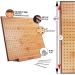 Olikraft Handcrafted Wooden Blocking Board - Excellent Gifts for Knitting Crochet and Granny Squares Lovers - Full Kit with 50 4-inches Stainless Steel Rod Pins  Stand Included (11 inches) - Buy Online on GoSupps.com