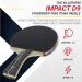 Killerspin Impact D9 PowerGrip Table Tennis Paddle Set for Intermediate/Advanced Players - 7-ply Wood Racket with Case | Premium Ping Pong Equipment - Buy Online on GoSupps.com