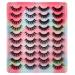 20 Pairs Natural Fluffy Cat Eye False Eyelashes - 4 Styles Wispy 5D Faux Mink Multipack - Buy Online on GoSupps.com