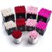 Soho Floral Arts | Roses in A Box | Genuine Roses that Last for Years (White Square 4ct  Radiant Pink) | Mothers Day Gifts White Square 4ct. Radiant Pink - Buy Online on GoSupps.com