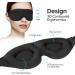 Ultralight Memory Foam Sleep Mask for Side & Back Sleeper - 100% Light Blocking Blindfold - 2 Pack Black - Buy Online on GoSupps.com