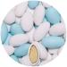 One -in 1 kg wedding almonds gracile mix white & sky blue matt ca 64 guest gifts wedding baptismal tonels sugar almonds candy candy cuffa confetti baptism confirmation light blue