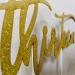 Merry Expressions 13th Birthday Cake Topper - 18 x 9 cm - Enhance your 13th Birthday Party Decorations with our Premium Double Sided Gold Cake Topper - Cake Topper Made with Glitter Card stock Paper - Buy Online on GoSupps.com