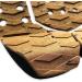 3-Piece Surfboard EVA Traction Pad with 3M Adhesive - Professional Tail Pad for All Boards in Brown - Buy Online on GoSupps.com