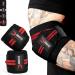 Dmoose elbow bandages for weightlifting bench press cross -training & power trimmers for men and women - 40 "nylon (1 pair) elbow bandages black red