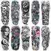 10 Sheets Temporary Tattoo for Men and Women (L19 xW7 )  Full Arm Fake Tattoos for adults Waterproof Realistic Sleeve Tattoos Long lasting