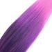 20 Inch Ombre Pre-Stretched Braiding Hair - 8 Packs - #1BPurplePink - Easy Twist & Crochet | Soft Yaki Texture - Buy Online on GoSupps.com