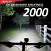 CECO-USA 2000 Lumen USB Rechargeable Bike Light - Waterproof & Impact Resistant Super Bright Bicycle Headlight for Commuters and Cyclists - Buy Online on GoSupps.com