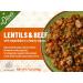 Miss Olive's Lentil & Beef with Vegetables in Hearty Sauce Microwavable Meal - Pack of 3 - Buy Online on GoSupps.com