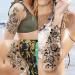 67 Sheets Realistic Black Flower Temporary Tattoos for Women - Waterproof 3D Rose, Peony, and Floral Designs | Long-Lasting Fake Tattoos for Arm, Thigh, Adults - Buy Online on GoSupps.com