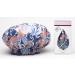 Dry Divas Designer Shower Cap For Women - Washable  Reusable - Large Bouffant Cap With Vintage Jeweled Brooch (She Sells Sea Shells)