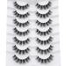 3D Clear Band Soft Faux Mink Cat Eye False Eyelashes - 7 Pairs Natural Wispy Reusable | Happy Heartbeat (No.202) - Buy Online on GoSupps.com