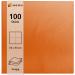 HEKU 100 Single-Colored Napkins - 3-Layer 33x33cm | 5-Pack | Highly Absorbent & Stylish Orange Napkins for Events & Gastronomy - Buy Online on GoSupps.com