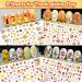 TailaiMei 16 Sheets Holiday Nail Stickers - Halloween & Thanksgiving 3D Self-Adhesive Nail Art Decals for Autumn DIY Decorations - Buy Online on GoSupps.com
