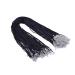 KONMAY 50pcs Black Satin Silk Necklace Cord 2.0mm/18'' with 2'' Extension Chain Lead&Nickel Free Black 18''