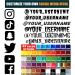 Personalized Social Media Decal Stickers - Custom Name, Logo, and Brand Vinyl Decals by VulgrCo - Buy Online on GoSupps.com