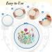 Pllieay 6 Pieces Plastic Embroidery Hoops Set with 16 Needles - Multicolor Cross Stitch Hoop Rings 3.4-10.2 inch for Embroidery/Cross Stitch - Buy Online on GoSupps.com