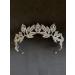 Sparkling Silver Crystal Leaf Tiara Crown for Women - Perfect for Princesses, Brides, Prom, Birthday Parties - Buy Online on GoSupps.com