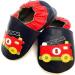 MiniFeet Premium Soft Leather Baby Shoes - Buy 4 Pairs, Get 1 Free! Toddler Shoes for Ages 0-6 Months to 4-5 Years - Fire Engine Design - Buy Online on GoSupps.com