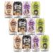 (Pack of 12) Lady Boba 12 Cans. Milk Bubble Tea with Boba Pearls in a Can (10.7oz/can) with Saltation Thank You Card. Choose One from Variety of Flavors: Assorted, Classic, Brown Sugar, Taro, Matcha Latte. Ready To Drink Beverage. (Assorted)