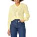 Kendall + Kylie Women's Cotton Puff Sleeve Top XL Butter