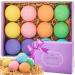 Bath Bombs Gift Set TTRwin 12 Fizzy Bubble Bath Bath Bombs Organic Natural Vegan Spa Bath Bomb Kit with Different Organic Essential Oils Birthday Gift idea for Her Girl Men Kids