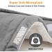 Large Electric Weighted Heating Pad for Neck and Shoulders - 6 Heat Settings, Pain Relief, Washable - 22.8''x16.5'' Light Grey - Buy Online on GoSupps.com
