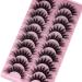 Josiezoey Fluffy Wispy Mink False Eyelashes - Natural Look, Light Volume | 10 Pairs Pack - D2-11-20mm-CAT - Buy Online on GoSupps.com