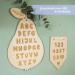 Paper Dragon 2 Wooden Signs with Engraving - Pennant Numbers 1-10 & Pear Alphabet - Ideal First Class Gift & Classroom Decoration - Natural Wood Set - Buy Online on GoSupps.com