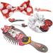 Disney Minnie Mouse Hair Accessories Box|Gift Set for Kids Girls|6 Pcs Including Hair Bow, Brush, Snap Clips|Ideal for Parties, Sleepovers|Ages 3 - Buy Online on GoSupps.com