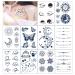TopFunny Semi Permanent Tattoos for Women Men Girls  Waterproof and Long-Lasting 1-2 Weeks Tattoos  Realistic Fake Tattoos Stickers Flower Butterfly Moon Mix-Pattern