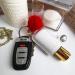 LOVANDI Hand Sanitizer Holder Keychain - Refillable Mini Travel Bottle - Gold/White - Buy Online on GoSupps.com