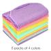 Linkidea 8 Pack Stretchable Exfoliating Towels with Handles - Wholesale Bulk Pack for Deep Cleansing Body Shower - Buy Online on GoSupps.com