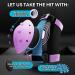 SkateWiz Kids Skateboard Protective Gear Set - Smash Roller Skating Pads 6pc - Elbow & Knee Pads with Wrist Guards L/XL Blue Purple - Buy Online on GoSupps.com