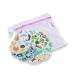 Petit Lulu Bamboo Sminking pads 10 pieces |Washable and reusable |Fluffy Organic |+ Laundry bag |Bamboo organic cotton ||Made in EU (10 pieces)