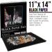 U.S. Art Supply 11x14 Premium Black Sketch Pad, 2 Pack - 30 Sheets Each, Spiral Bound Drawing Paper for Colored Pencils, Gel Pens, Oil Pastels - 64lb Heavyweight Paper (140gsm) - Buy Online on GoSupps.com