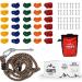 Duke's Outdoor Rock Climbing Holds Set for Kids - 30 Rock Climbing Wall Grips for Indoor & Outdoor Play Set, 8 Foot Knotted Climbing Rope, Chalk Bag & 3 DIY Videos