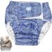 Adjustable Reusable Adult Diaper Pants - Incontinence Care for Seniors | Washable & Comfortable (Blue) - Buy Online on GoSupps.com
