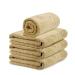 Talvania Luxury Bath Towels - 100% Ring Spun Cotton 650 GSM Big Hotel Bath Towel Set of 4 Perfect for Pool Spa, Bathrooms (Beige)