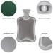Blum Valley 1.5L Heat Bottle for Babies | Washable Fluffy Hot Water Bottle | Natural Rubber | Safe & Gentle Design | Eco-Friendly Green Polar Leaves - Buy Online on GoSupps.com