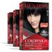 Permanent Hair Color by Revlon, Permanent Hair Dye, Colorsilk with 100% Gray Coverage, Ammonia-Free, Keratin and Amino Acids, 10 Black, 4.4 Oz (Pack of 3) 10 Black 3 Count (Pack of 1) OLD VERSION