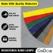 CanDo Set of 5 - Colorful Resistance Bands (Yellow Red Green Blue Black) - Versatile Exercise Equipment for Home & Gym - International Shipping Available - Buy Online on GoSupps.com