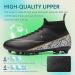 GRESKY Soccer Cleats AG/FG - Black - Size 6.5 Women/5.5 Men | Premium Soccer Shoes for Men, Women, and Big Boys - Buy Online on GoSupps.com