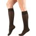 Truform Compression Socks for Women - 15-20 mmHg Knee High Brown Cable Knit - Medium Size (Pack of 3) - Stylish Dress Socks for All-Day Comfort - Buy Online on GoSupps.com
