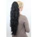 Voluminous Kinky Curly Ponytail Hairpiece - Long Braided Extensions in Black N838-1 | Shop Internationally - Buy Online on GoSupps.com