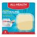 All Health Advanced Fast Healing Hydrocolloid Gel Bandages, Extra Large Wound Dressing, 3 ct | 2X Faster Healing for First Aid Blisters or Wound Care 3 Count (Pack of 1)