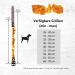 Chronobalance Amber Dog Collar | Real Amber Chain with Leather Closure | Adjustable & Eco-Friendly | Sizes for Small & Large Dogs (40-45cm) - Buy Online on GoSupps.com